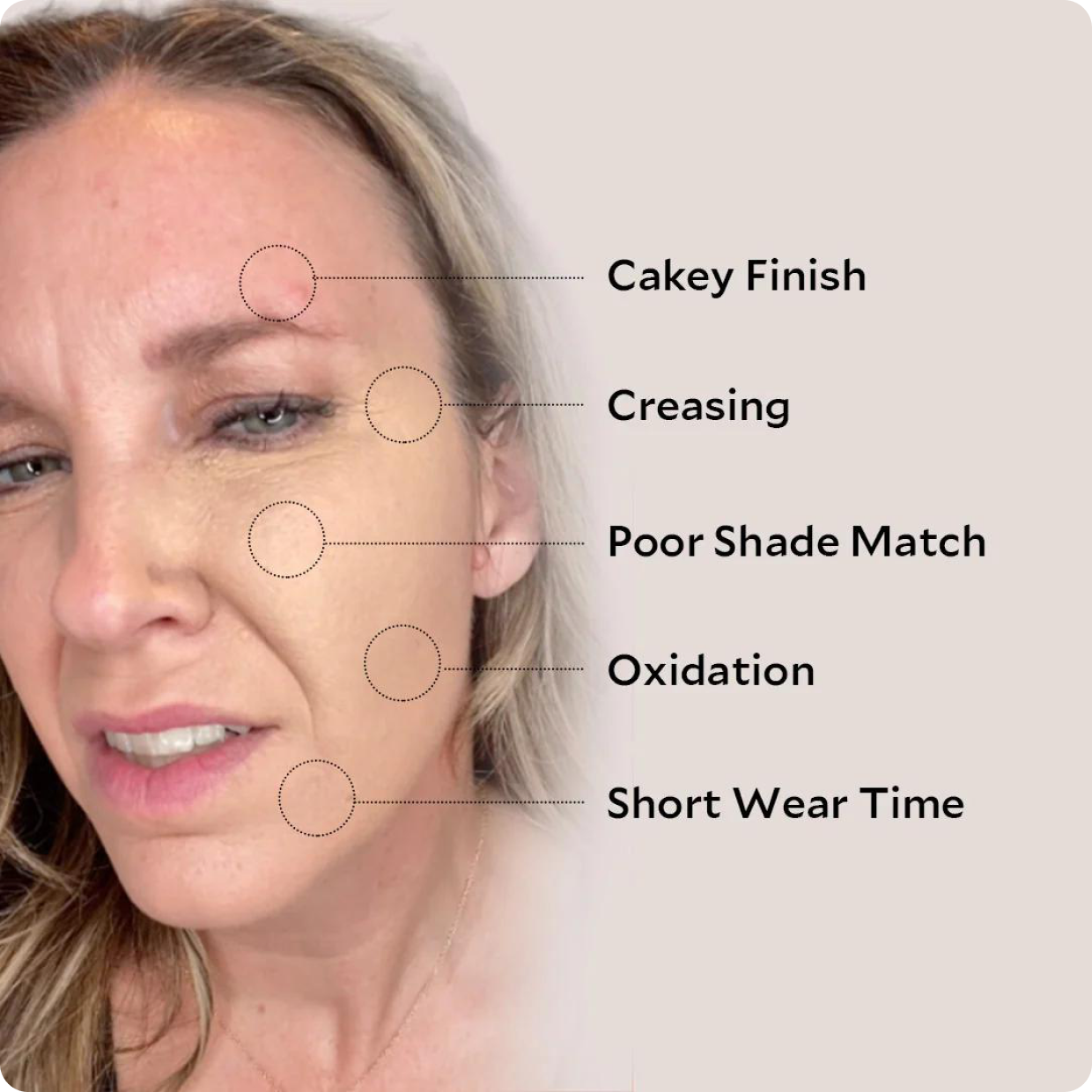 Mature skin with common concealer concerns