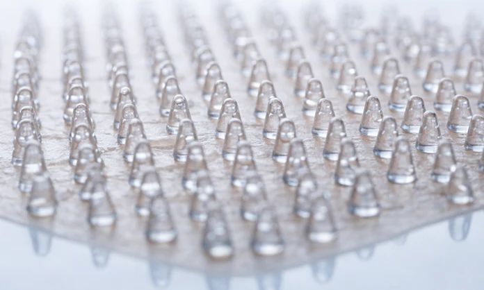 Microscopic dissolving serum cones